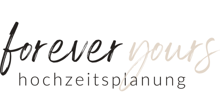 Logo forever yours Hochzeitsplanung schwarz